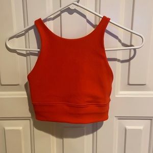 Lululemon Energy Bra High Neck Long Line Rib